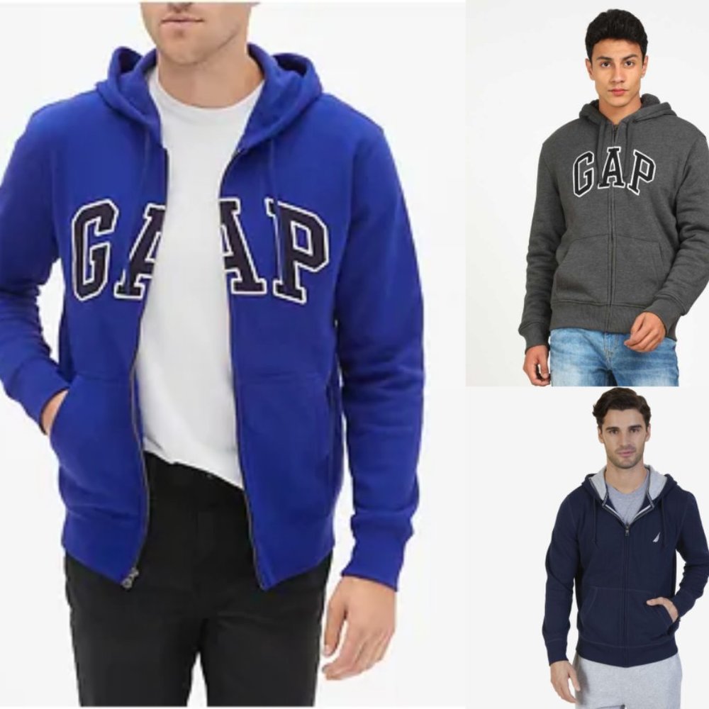GAP & Nautica Zip-up Hoodie Bundle Large